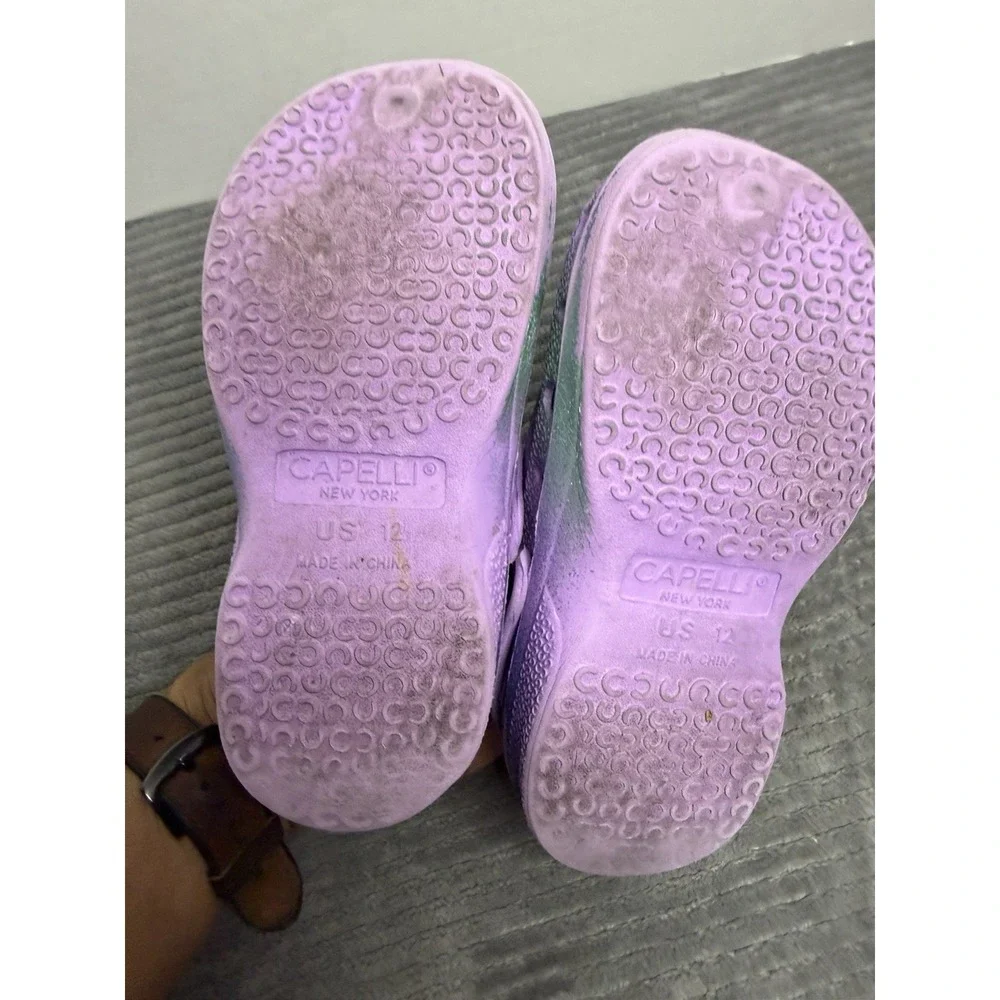 12 C Little Grils Capelli Clogs Purple